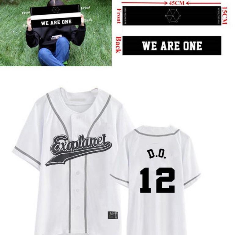 Áo bóng chày thời trang dành cho fan hâm mộ EXO Planet d.o. 12 Baseball  ྇