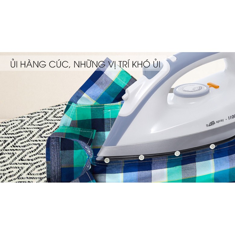 Bàn ủi khô Delites BUK01 Màu Xám