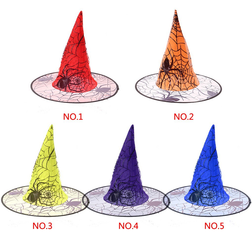 Mũ phù thủy nhìn nhện cho Halloween