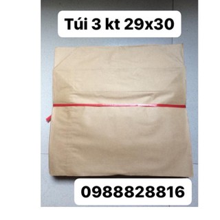 Combo 100 túi giấy xi măng túi 3 kt 29x30