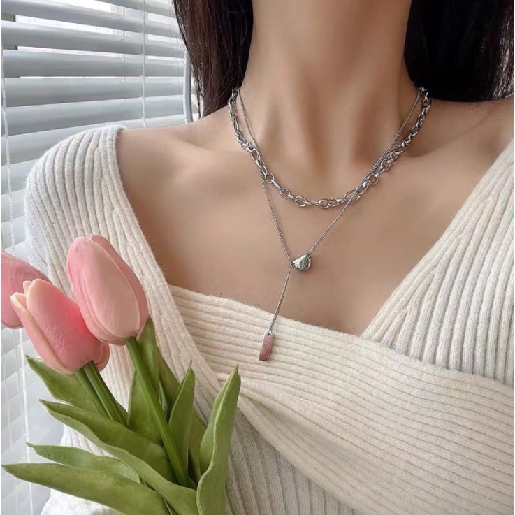 📛 RẺ VÔ ĐỊCH 📛 DÂY CHUYỀN XÍCH MẶT HẠT ĐẬU PHONG CÁCH HÀN QUỐC