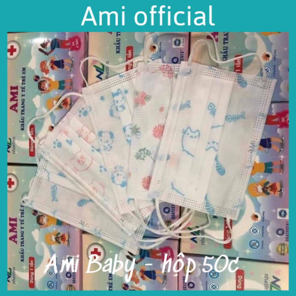 Khẩu trang trẻ em I Mask Kid - Ami Kid hộp 50c