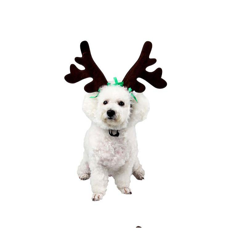 Lược cài noel cho thú cưng hình tuần lộc - Lược cài noel 002