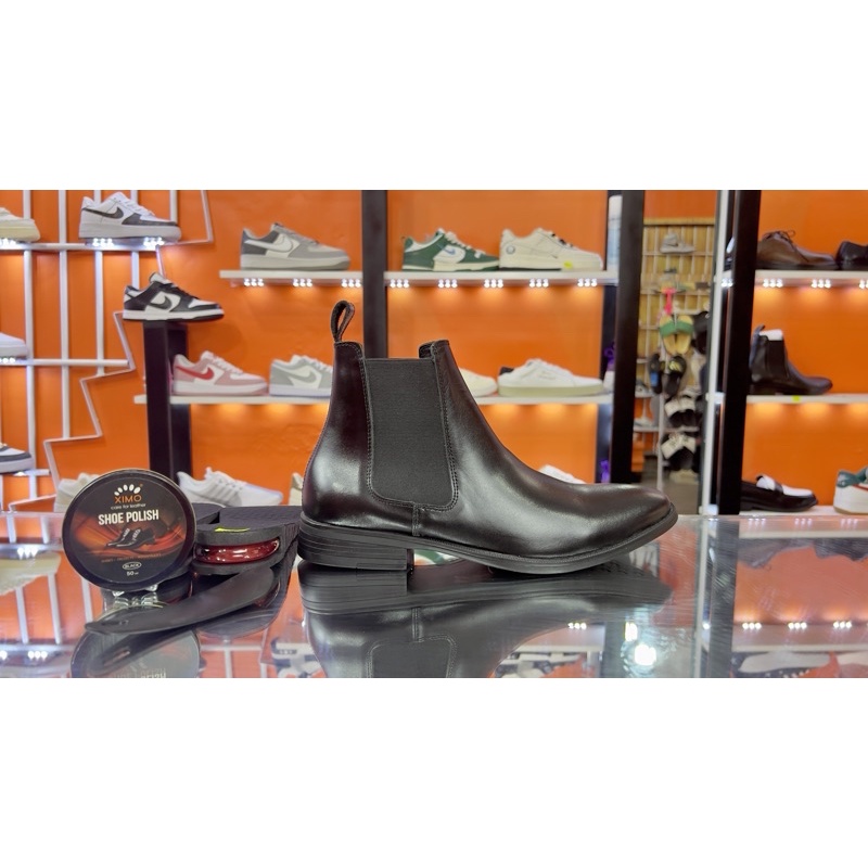 Giày Da Bò Chelsea Boot Cao Cỗ | Kèm Quà Tặng
