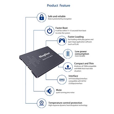 Ổ cứng Laptop SSD 120Gb tốc độ cao - Chính hãng - Mới 100% - Bảo hành 3 năm - SSD 120GB KINGDIAN