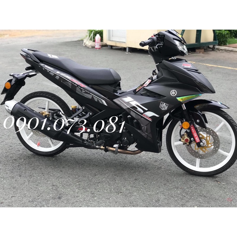 Tem xe y15zr đen nhám (tem ép nhám, ép bóng l)