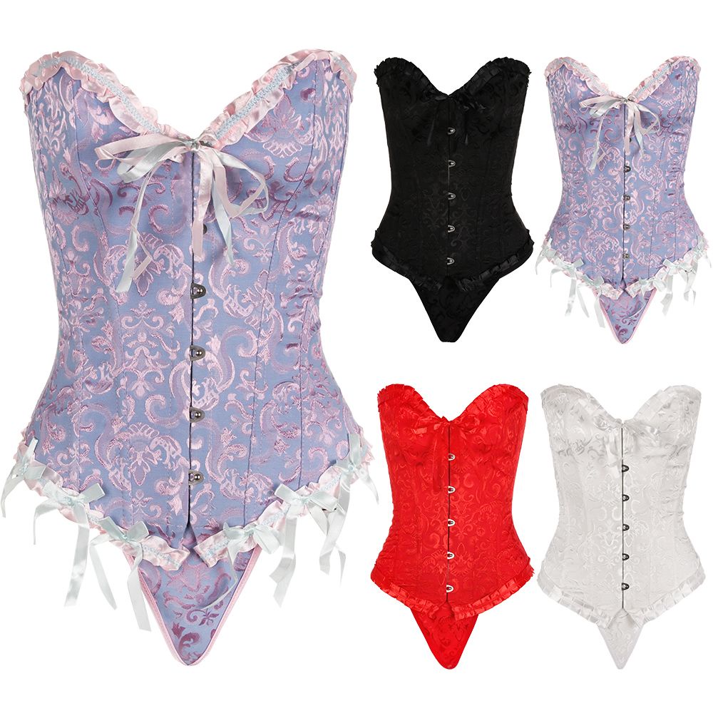 Áo Corset Thắt Dây Phong Cách Gothic