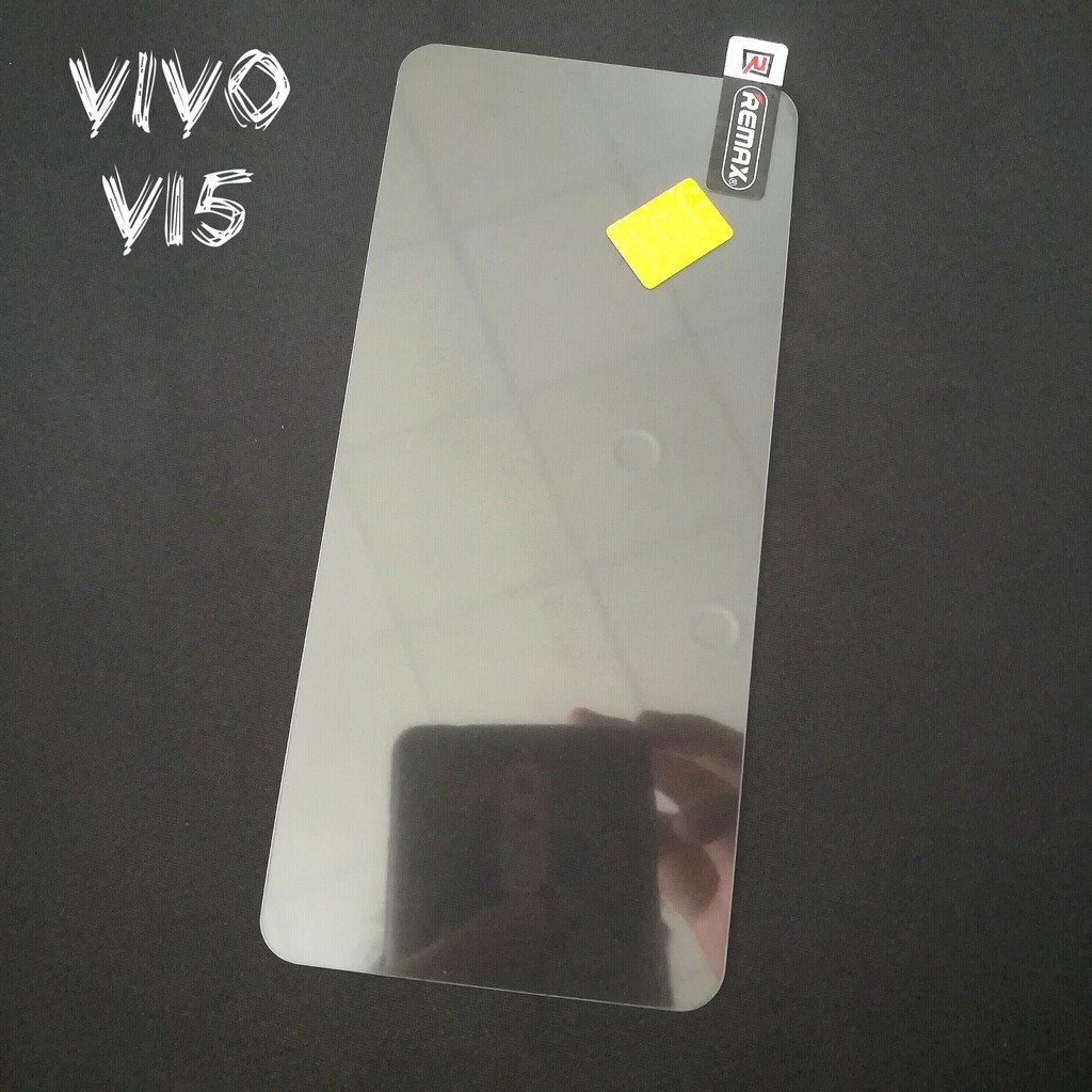KÍNH CƯỜNG LỰC VIVO V15 trong suốt 2,5D, tặng giấy lau màn hình