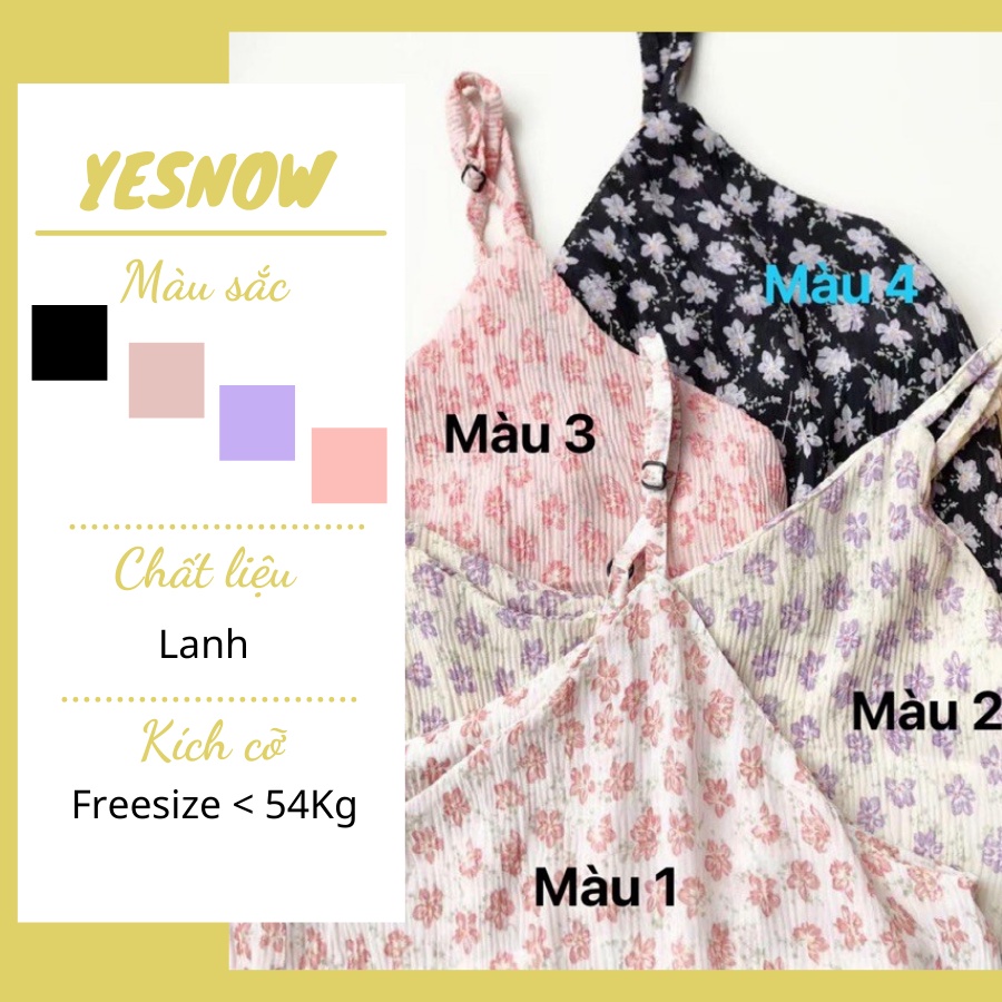 Đầm - váy hai dây hoa nhí - Váy 2 dây xuông dáng dài chất mát - Váy 2 dây hoa nhí nhiều màu thời trang ulzzang | BigBuy360 - bigbuy360.vn