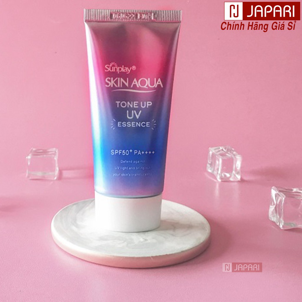 Kem Chống Nắng Skin Aqua Sunplay Tone Up Nhật Bản, Việt- KCN Kiềm Dầu Nâng Tone Cho Da Dầu Mụn, Khô Da Mặt &amp; Body JAPARI