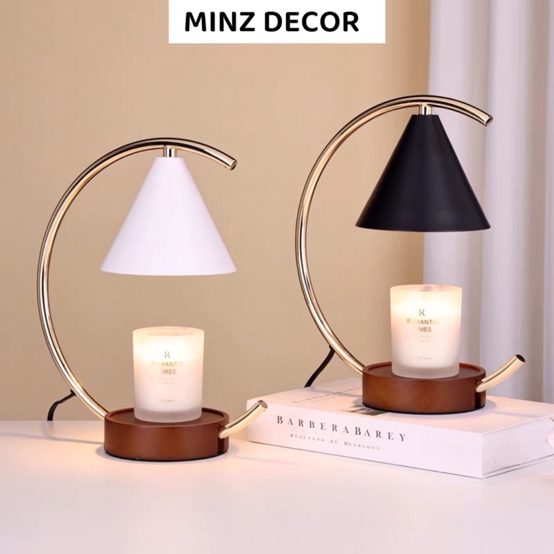 Đèn đốt nến thơm hình cung trăng, vừa các size nến