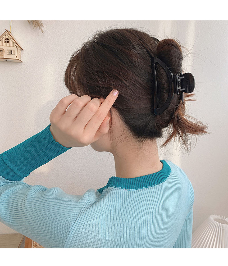 Kẹp Bấu Tóc Màu Hổ Phách Phong Cách Hàn Quốc