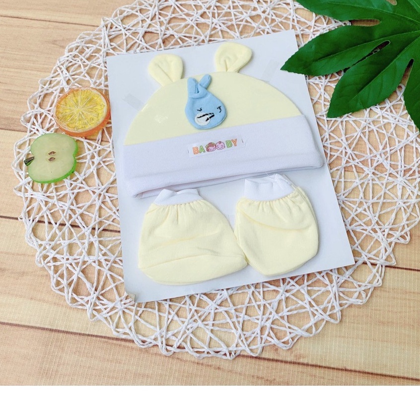 SET 5 BỘ MŨ NÓN BAO TAY CHÂN CHO BÉ SƠ SINH /GỬI MẪU NGẪU NHIÊN