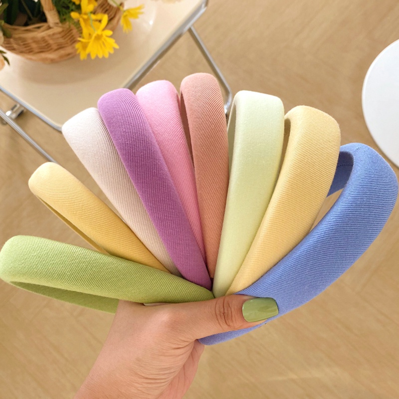 Băng Đô Cài Tóc Bằng Xốp Màu Sắc Ngọt Ngào Thời Trang Mùa Hè Cho Nữ