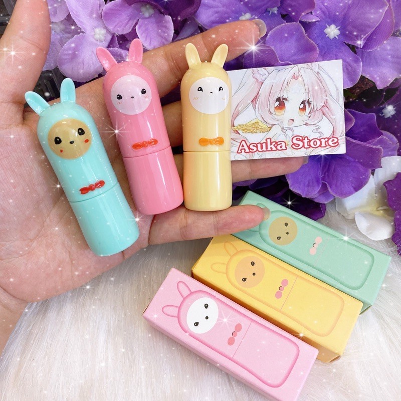 Thỏi bunny thỏ (có kèm hộp)_ Thỏi rỗng làm son handmade