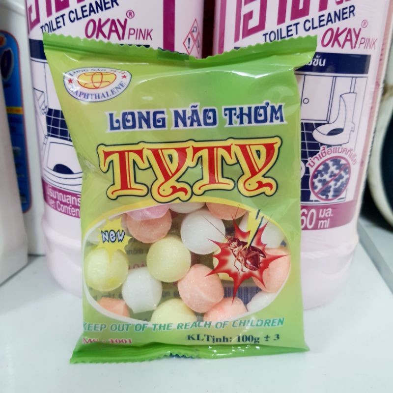 Long Não Thơm TyTy 100G Đuổi Côn Trùng Khử Mùi Hôi Tủ Quần Áo Và Bồn Tiểu