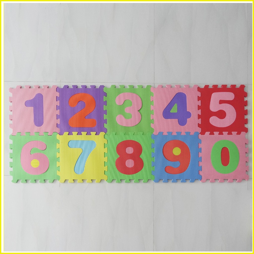 Thảm xốp cho bé chữ số - Kích thước mỗi tấm 30x30x1cm- Hàng Việt Nam