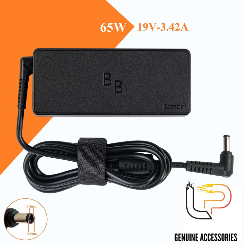 BỘ SẠC LAPTOP 19V-3.42A BAMBA DÙNG CHUNG CHO ASUS/LENOVO/TOSHIBA - ADAPTER LAPTOP ASUS/LENOVO/TOSHIBA 19V-3.42A BAMB