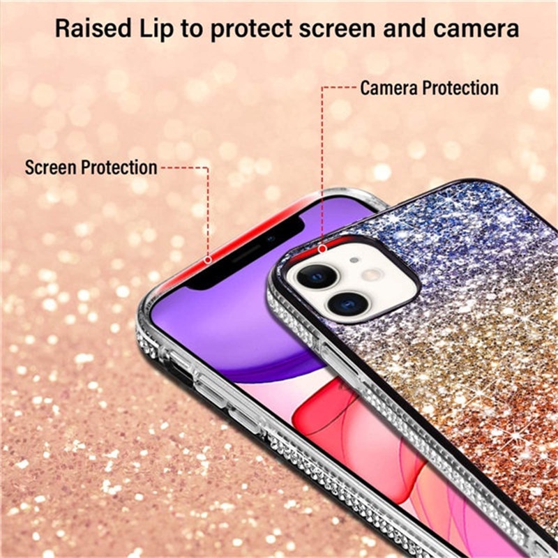 Ốp Điện Thoại Đính Đá Lấp Lánh Cho Samsung Galaxy S21 S20 Ultra S10 Plus Note 20 10 Pro