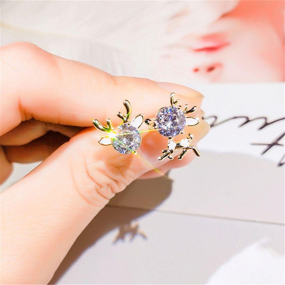 Bông Tai Hình Hoa Tuyết / Tuần Lộc Giáng Sinh Xinh Xắn Cho Nữ