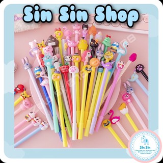 Bút Gel Mực Đen Hoạt Hình Nhiều Mẫu Dễ Thương