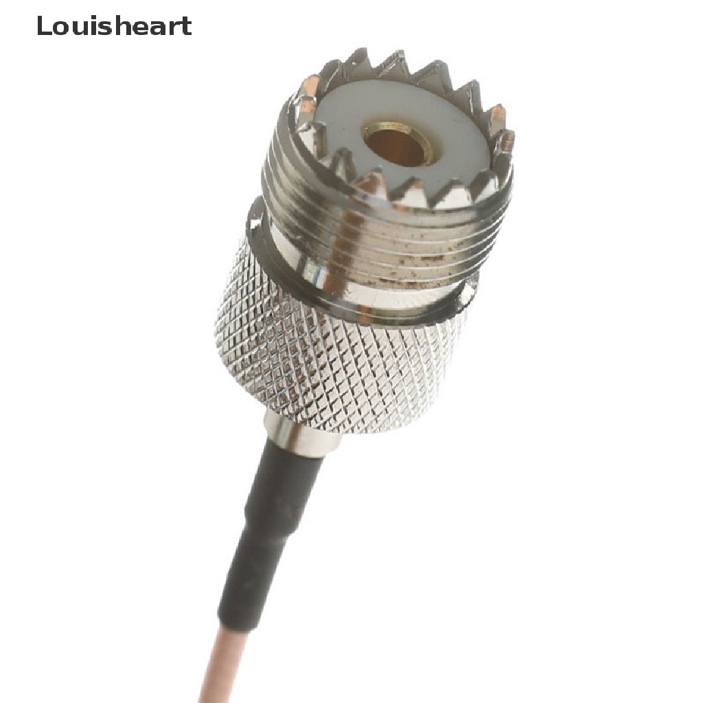 [Louisheart] RG316 Cable Jumper Pigtail UHF SO239 Female PL259 to SMA Male Plug Crimp Adapter New Stock