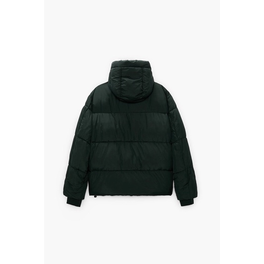 Order áo khoác auth tuồn ZARA của nam giới Áo khoác phao lót bông có mũ trùm đầu