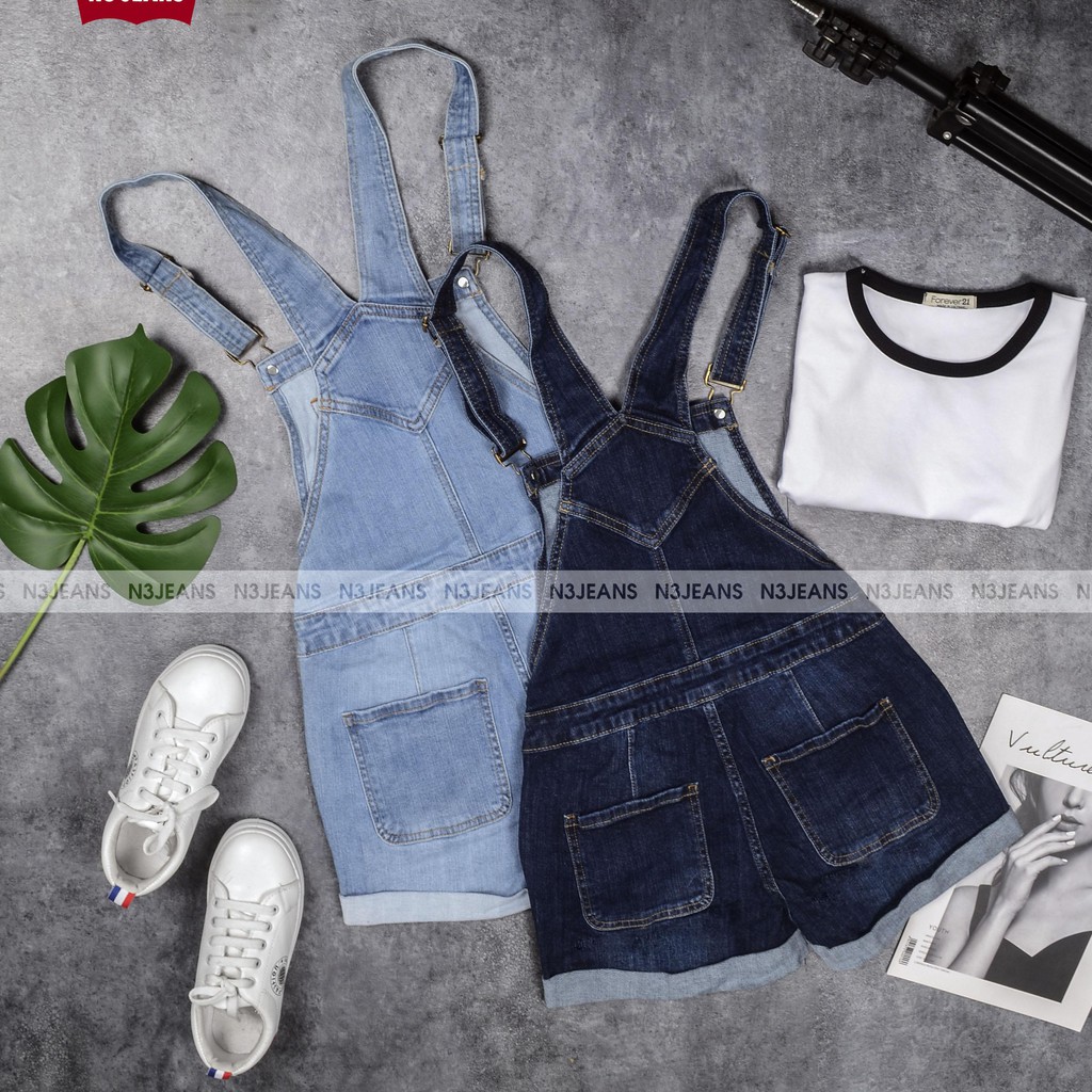 Quần Yếm jeans short nữ (mã 500) | BigBuy360 - bigbuy360.vn