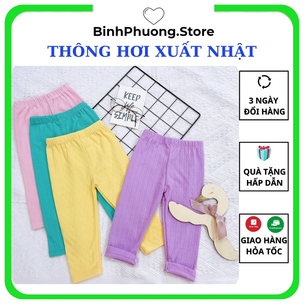 Quần Legging Bé Gái Thông Hơi, Quần Tất Thun Legging Cho Bé Gái Xuất Nhật  1 2 3 4 5 6 Tuổi Binhphuong.store