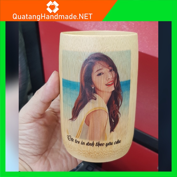 Cốc tre in ảnh theo yêu cầu, quà tặng lưu niệm, quà tặng sinh nhật, quà tặng handmade ý nghĩa