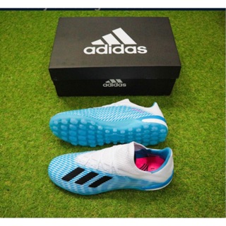 Giày Đá Bóng Sân Cỏ Nhân Tạo X19.1 xanh nhạt trắng TF Mẫu Mới Nhất