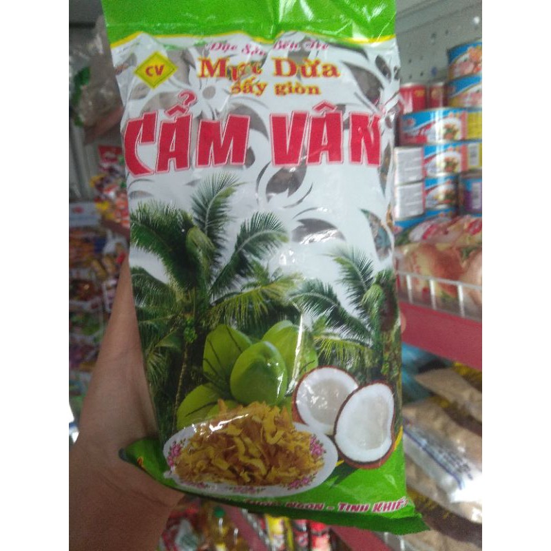 Mứt dừa sấy giòn Cẩm Vân gói 240g