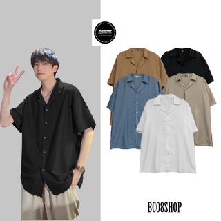 Áo sơ mi tay ngắn Cổ Vest Unisex BC015