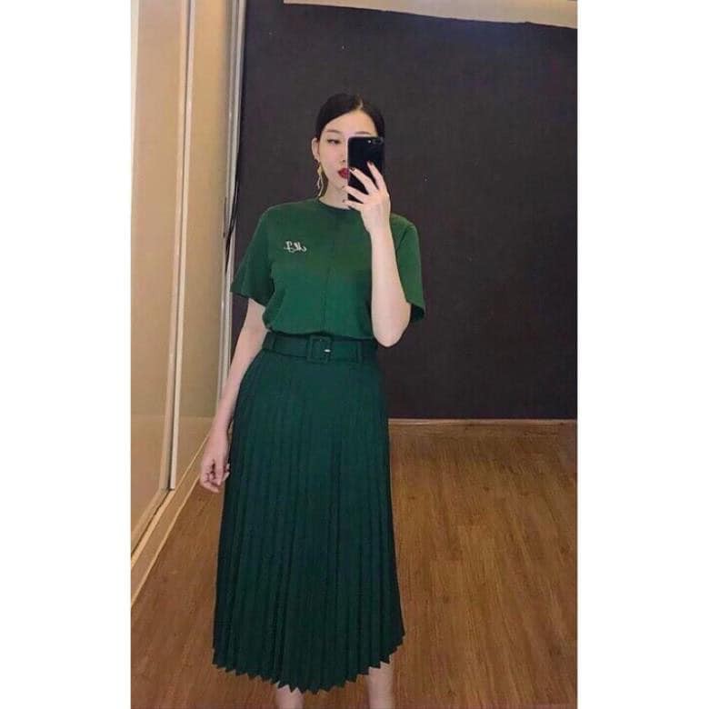 [Mã WASTUP giảm 10% tối đa 30K đơn 99K] chân váy xếp ly kèm đai bảng 5 màu.,,.,,. | BigBuy360 - bigbuy360.vn