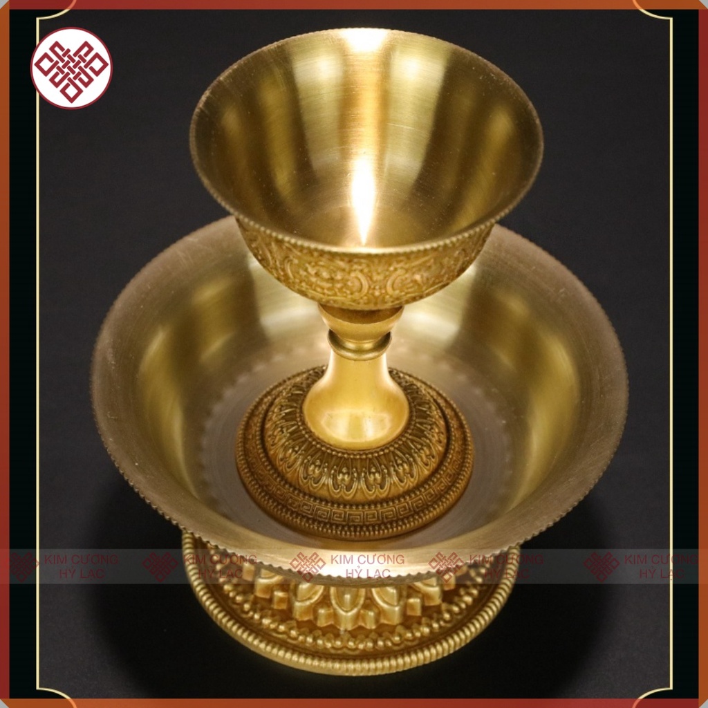 Chén Cúng Hộ Pháp Bát Cát Tường Mật Tông [Kim Cương Hỷ Lạc]