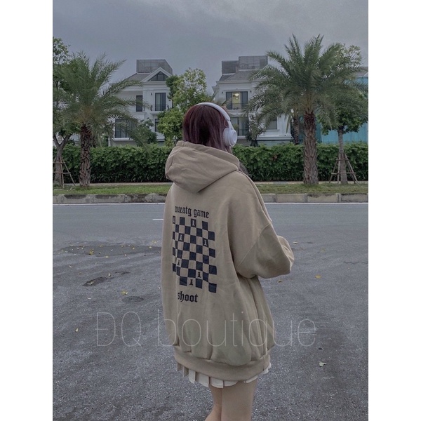 Hoodi bàn cờ chất nỉ bông Qc loại 1 over Size | BigBuy360 - bigbuy360.vn