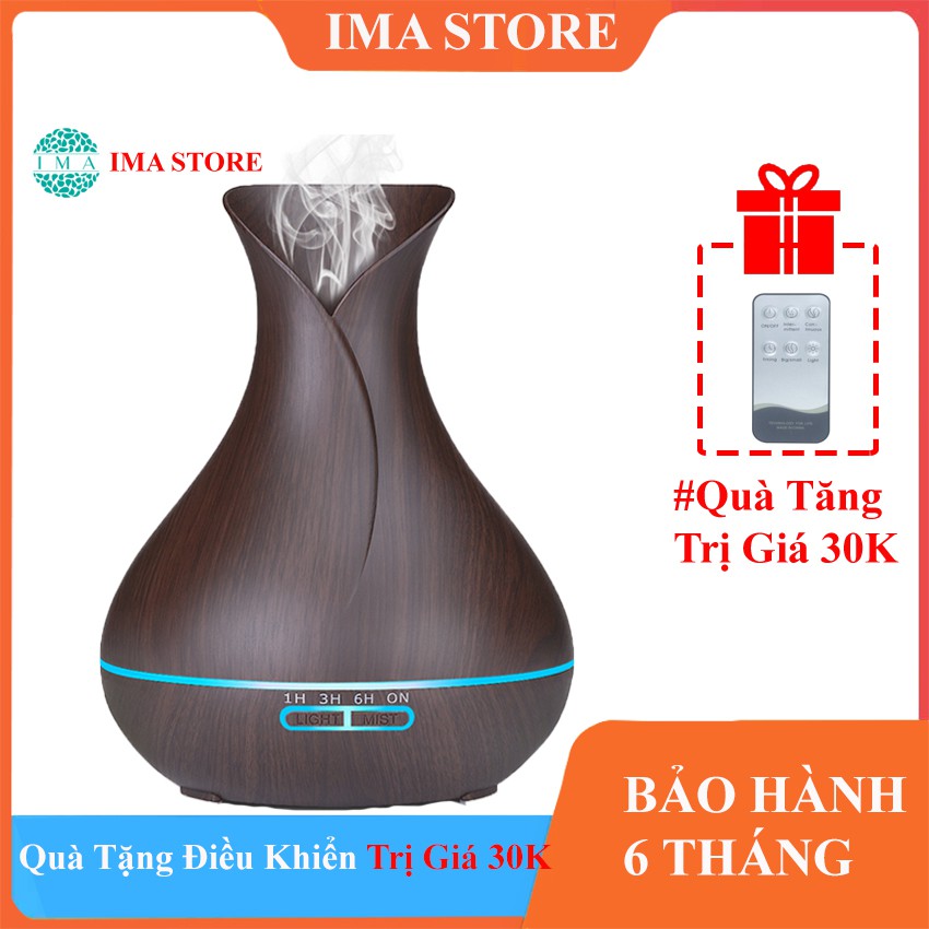 Máy Xông Tinh Dầu Tuy Líp 550ml Đèn Led 7 Màu Có Chế Độ Hẹn Giờ - Bảo hành 6 tháng