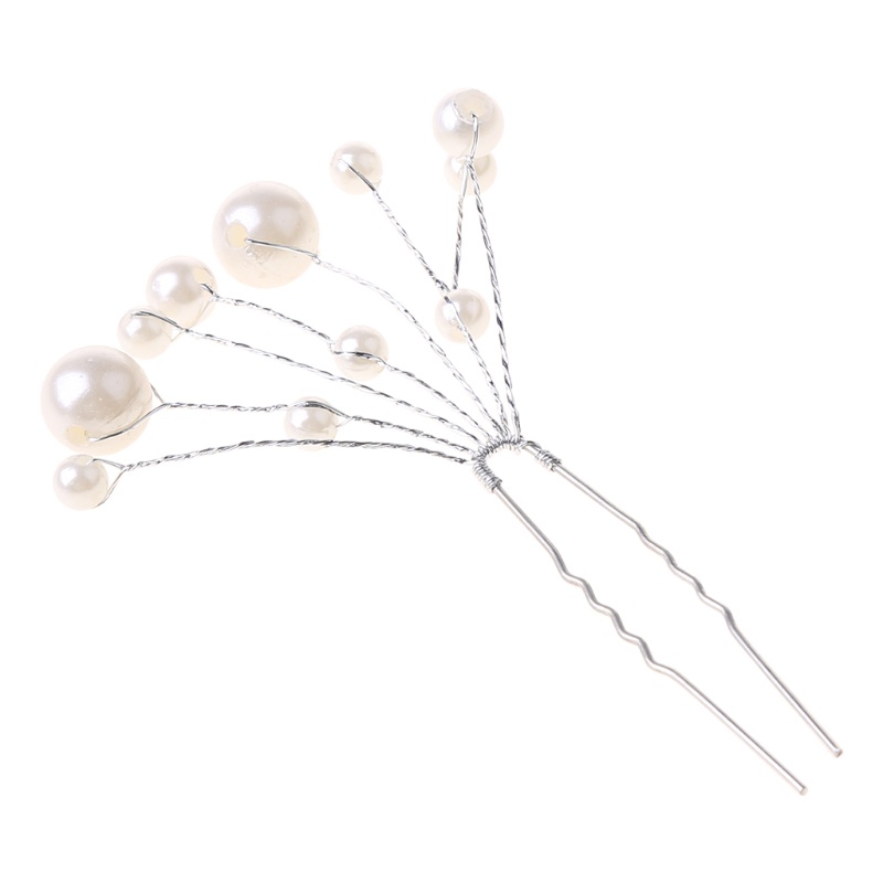 Xixi Trâm Cài Tóc Kim Loại Hình Hoa Đính Ngọc Trai Giả Xinh Xắn Cho Nữ