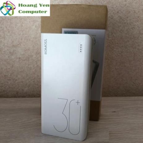 [CHÍNH HÃNG] Sạc Dự Phòng Romoss Sense 8 Plus 30000mah (QC 3.0, PD 18W, 3 Cổng Sạc Vào) - BH 1 Năm | Romoss Sense 8+