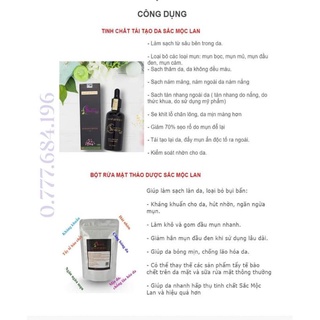 [ CHÍNH HÃNG ] Bột Rửa Mặt Sắc Mộc Lan