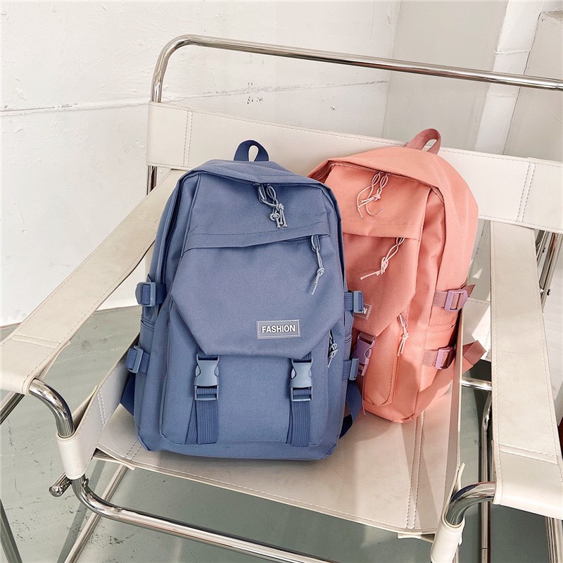 Balo Nam Nữ Ulzzang Thời Trang Phong Cách Basic Chống Thấm B99