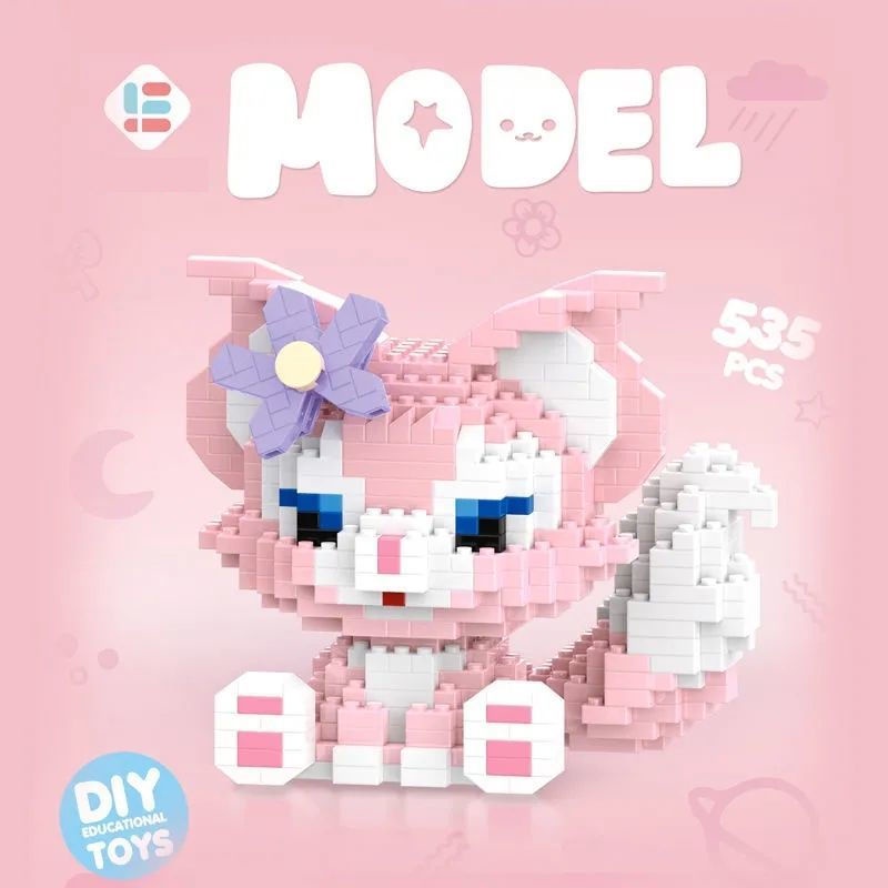 DISNEY Bộ Đồ Chơi Lắp Ráp Mô Hình Nhân Vật Lena Belle Hiệu Ứng 3D