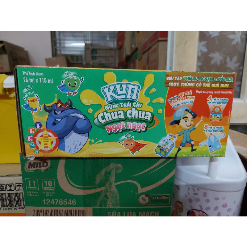 1 Thùng Sữa Kun 24 Túi 110ml