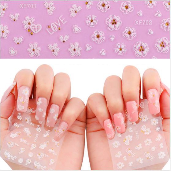Sticker nổi 3D trang trí móng