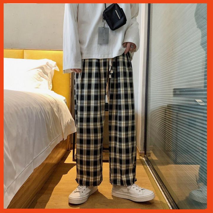 Quần Kẻ Caro Nam Nữ Mặc 2 Kiểu Ống Suông Và Jogger Bo Gấu Thể Thao phong cách Hàn Quốc QKRG029