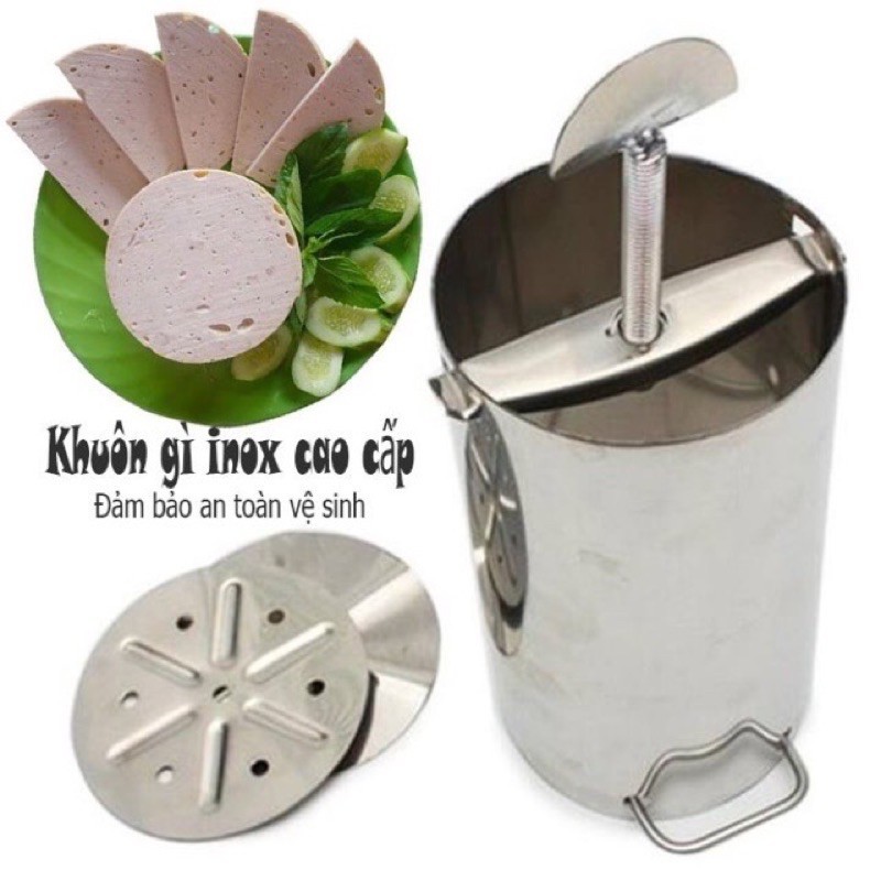 Khuôn làm giò chả inox cao cấp Loại 1kg, 2kg