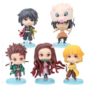 Bộ 06 Mô Hình Nhân Vật Anime Demon Slayer ( Mẫu 03 )