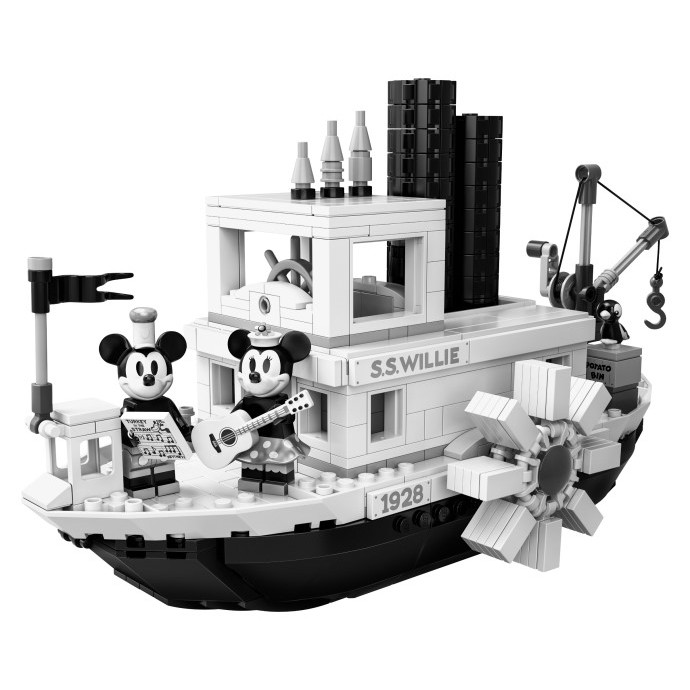 21317 Đồ chơi lắp ráp Iego Ideas Disney Mickey Mouse Steamboat Willie