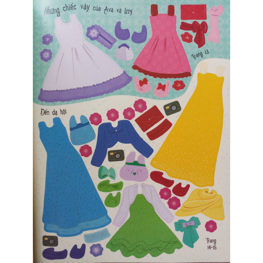 Sách - Dán Hình Sáng Tạo Trang Phục Búp Bê - Buổi Dạ Hội Đáng Nhớ | BigBuy360 - bigbuy360.vn