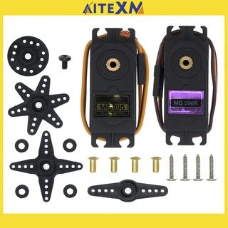 Động cơ servo mg995 mg996r bằng kim loại cho đồ chơi điều khiển từ xa futaba jr mg995
